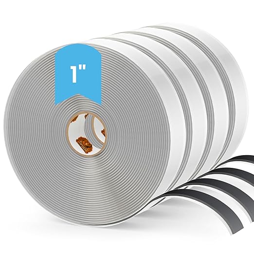 TAPEBEAR Butyl Sealing Tape Black, 1" x 30' x 1/8" Plumbers Putty Tape, RV Window Sealant and Caulking, Waterproof Butyl Tape Rubber Tape to Seal RV, Boat, Home Pipes and Car Windows Leaks, 4Rolls