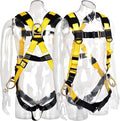 3D-Ring Industrial Fall Protection Safety Harness ANSI/ASSE Z359.11-2021 Compliant Full Body Personal Protection Equipment 5-Point Adjustment Universal 310 lbs