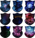 Venswell Neck Gaiter Face Mask Men Women,Seamless Bandana Rave Face Cover Scarf Mask,Balaclava,Headband, Head Wrap,Headwear
