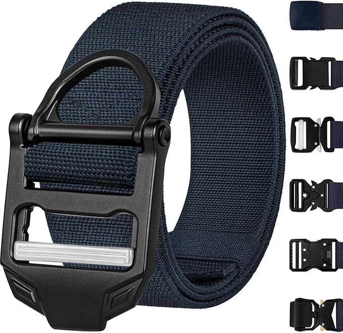 TECEUM Tactical Belt – Heavy-Duty & Quick Release – Military, Work, Rigger, Duty & Utility Belt for Men