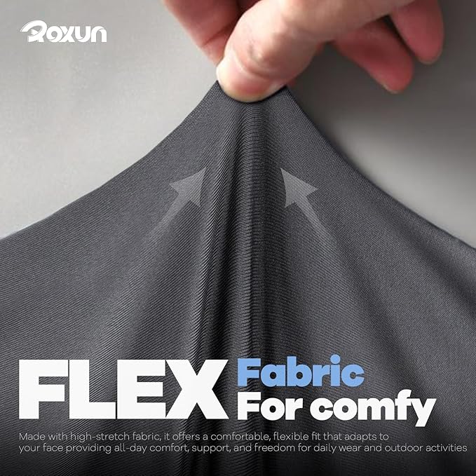 4 Pack Neck Gaiter, Cooling Breathable Face Mask UV Protection Scarf Hiking Bandana for Men/Women