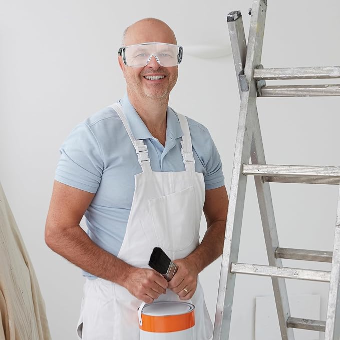 UNCO- Safety Goggles Over Glasses, Protective Goggles, Anti Fog, Work, Safety Glasses Over