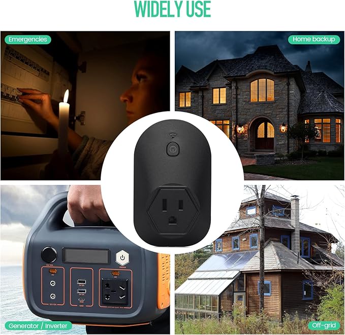 Generator Electromagnetic Protector, EMP Protection, Plug Into The Socket of Inverter & Generator, Withstand Multiple High-Voltage Surges, for Home Backup, Emergencies, Grid outages