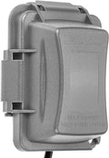 Bates- Weatherproof Electrical Outlet Cover, 1-Gang, Gray Outdoor Outlet Cover Weatherproof Outlet Cover Box, Outdoor Plug Cover