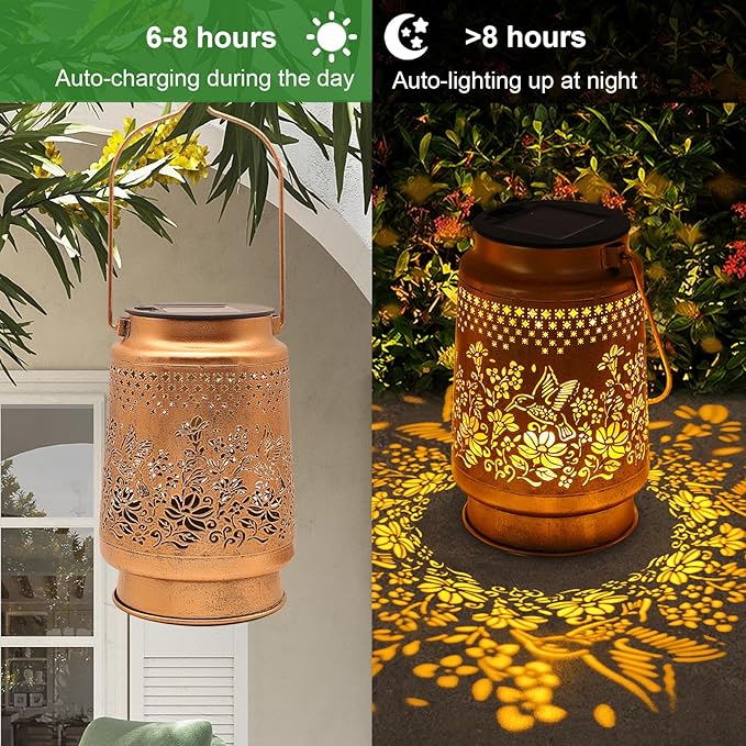 2 Pack Solar Lights Replacement Top Parts 7 Lumens Lantern Lids Light for Hanging Solar Lanterns Outdoor Decorations Garden Patio