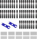100PCS/50 Pairs Solar connectors Waterproof IP67 Solar Panel Connector Male/Female pv connectors(14-10AWG) with 2 Spanners (50)