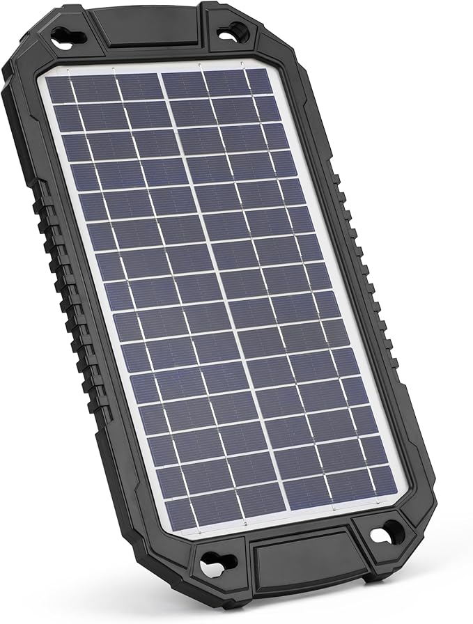 Sunway Solar Car Battery Trickle Charger & Maintainer 8W 12V Waterproof Solar Panel Power Charging Kit for Car Automotive RV Marine Boat Motorcycle Truck Trailer Tractor Powersports Snowmobile