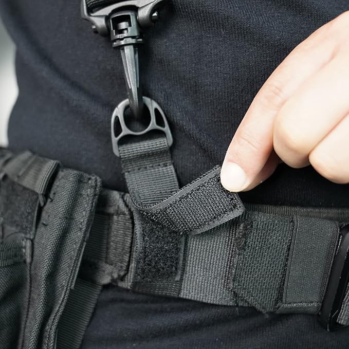 MELOTOUGH Tactical Outdoor H-Harness Duty Belt Suspenders (Battle Belt not Included)