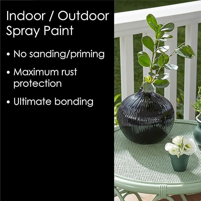 Krylon K02702007 Fusion All-In-One Spray Paint for Indoor/Outdoor Use, Gloss Black, 12 Ounce (Pack of 2)