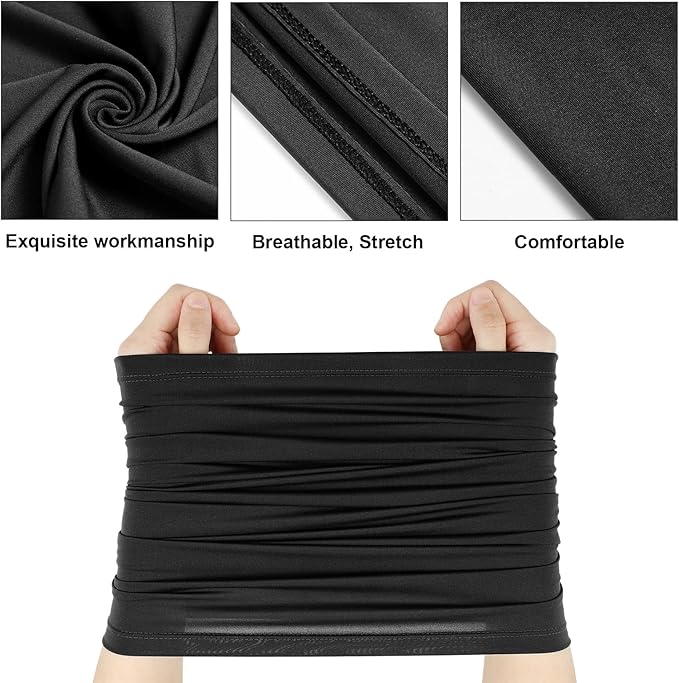 Geyoga 6 Pieces Summer UV Protection Cooling Neck Gaiter Face Clothing Neck Gaiter Mask Scarf Sunscreen Breathable Bandana