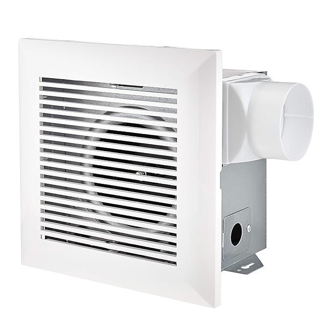 Amazon Basics AB-BV101 Air Ventilation Fan, Exhaust Fan, 70 CFM / 2.0 Sones, White