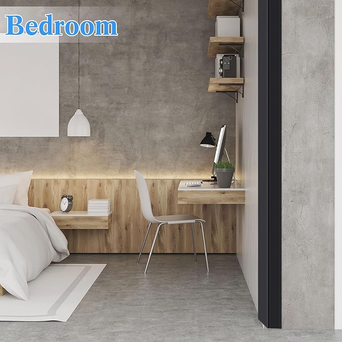 Sasylvia 10 Pcs 1/2 x 1/2 x 36 Inches Wall Corner Protector Guards, Avoid Scratching Scuffs, Black Vinyl Corner Trim Molding, Ease Install & Cleaning for Door Countertop Furniture Cabinet Protection