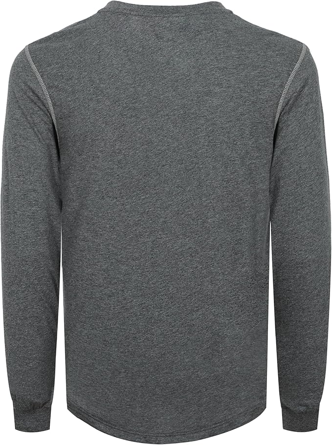 VATRENUS FR Shirts 4oz Lightweight Flame Resistant Henley 100% Cotton Men's Pre-Washed Fire Retardant Base Layer