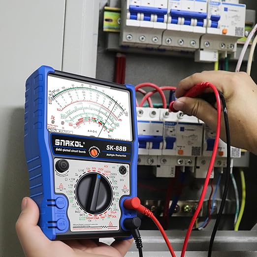 Analog Multimeter Tester, Analog Voltmeter Multimeter, Fieldpiece Multimeters for AC/DC Volt 2500V,DC Current 10A,RX 10K,Battery Tester, Diode/LED Testing,Live and Infrared Remote Detection