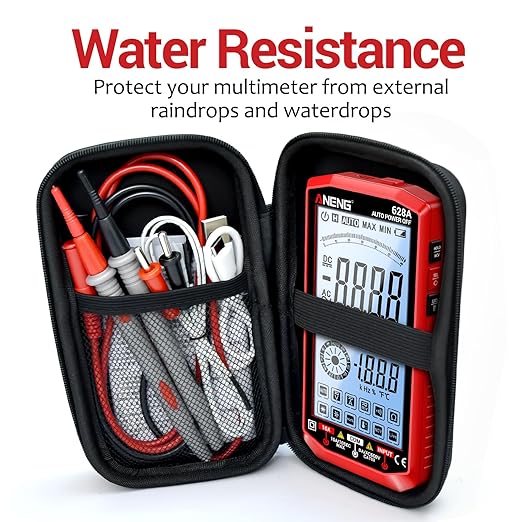 ANENG Multimeter,Digital Voltmeter Tester,TRMS 6000 Counts Rechargeable Meter Measures AC/DC Voltage,Current,Resistance,Capacitance,Temperature,Hz,NCV,Diode,Continuity Auto Ranging Electircal Tools