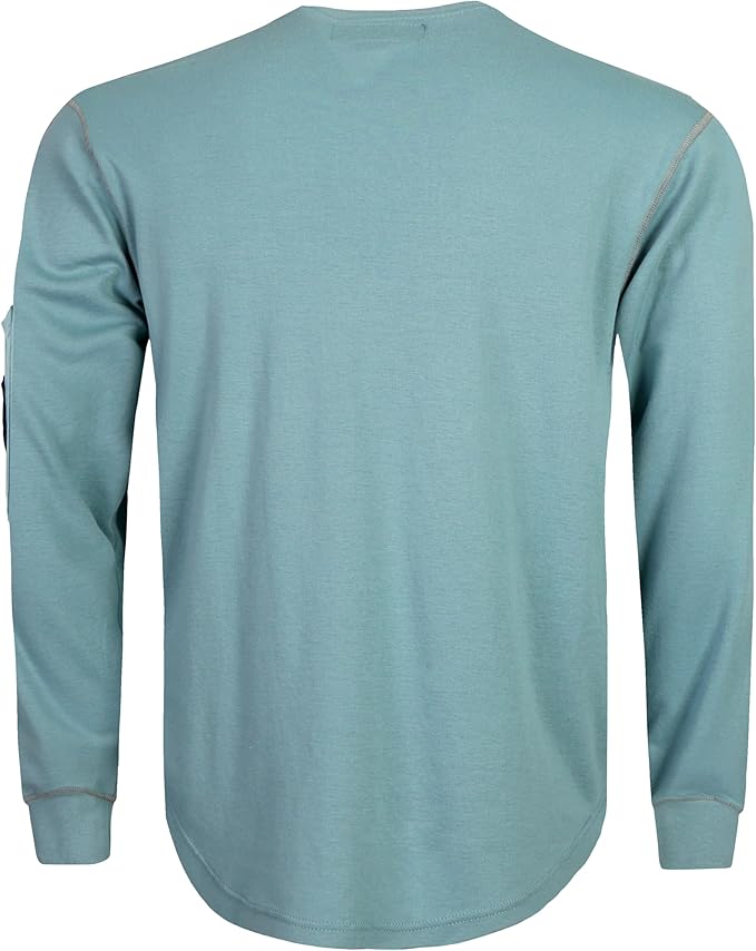 BOCOMAL FR Shirts for Men Lightweight Crew Long Sleeve Flame Resistant/Fire Retardant Shirt…