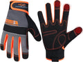 HANDLANDY Work Gloves for Men & Women, Utility Mechanic Working Gloves Touch Screen, Flexible Gardening Gloves for Yard