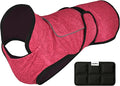 Dog Cooling Vest with Ice Pack – 2-Layer Evaporative Cooling Jacket with High Collar, UV Protection & Size-Matched Ice Pack – Cooling Vest for Dogs for Hot Weather (Pink Floral, Medium)