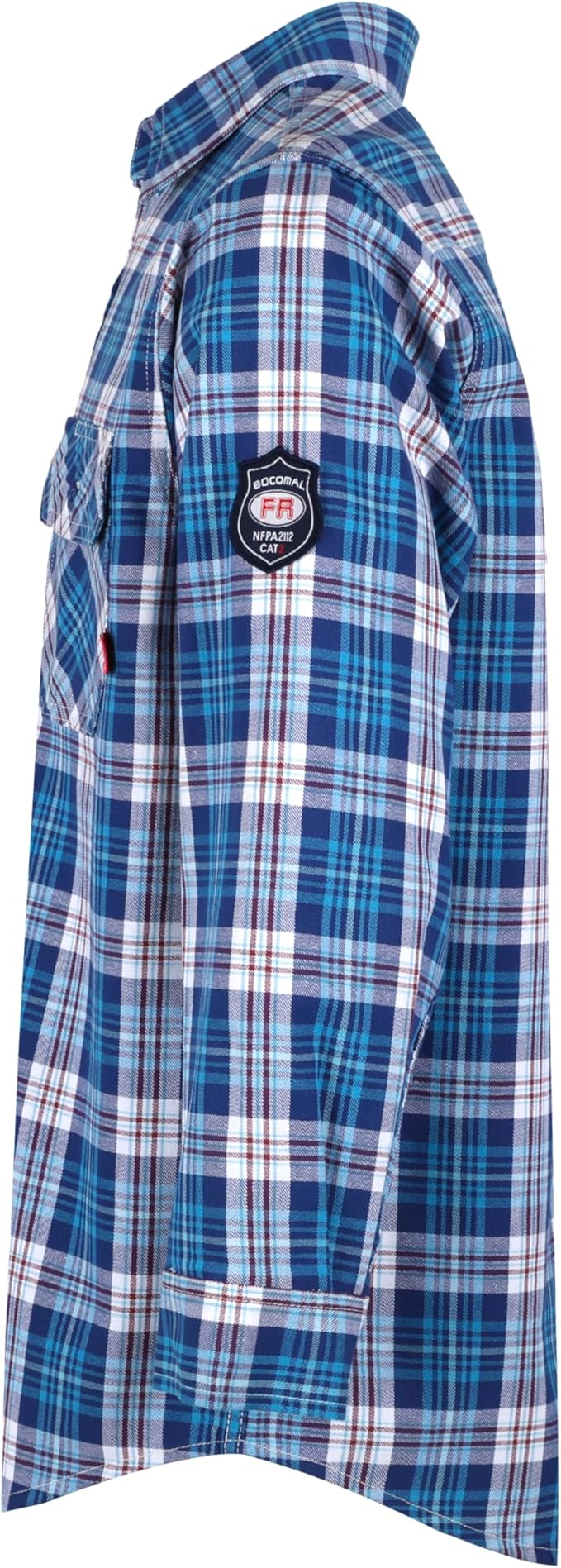 BOCOMAL FR Shirts for Men Flame Resistant Light Weight NFPA2112 Fire Retardant Welding Shirt Water & Oil Repellent Finish