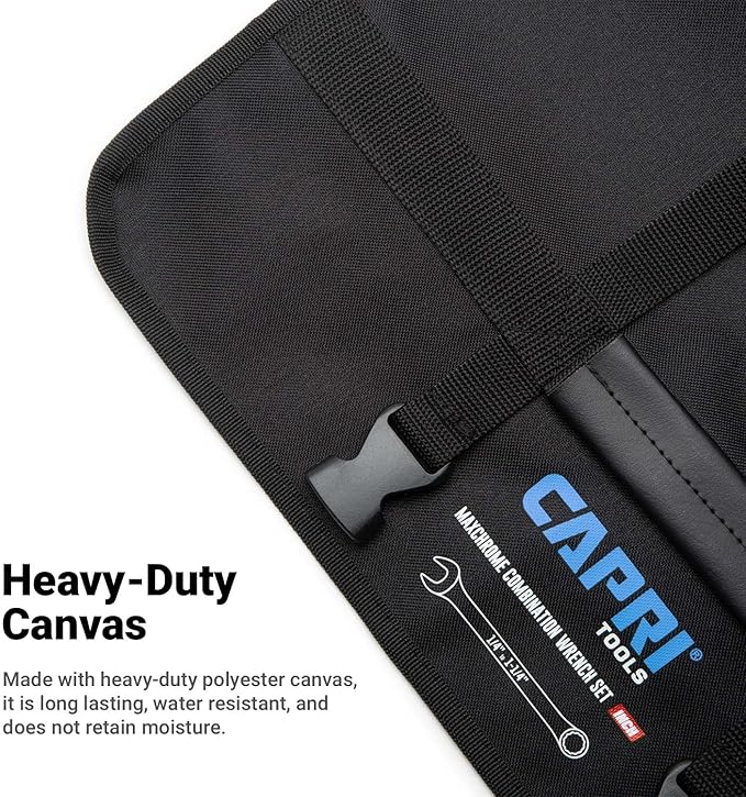 Capri Tools Wrench Roll Up Pouch Standard Pockets