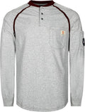 BOCOMAL FR Shirts 5.5oz Light Weight Henley and Short Sleeve Flame Resistant/Fire Retardant Clothing Shirt