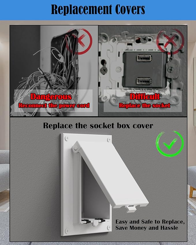 Type 3r Enclosure Cover, DBVW-1 Outdoor Outlet Cover for Wet Locations (Vertical), Electrical Box Replacement Cover for DBVR1W/DBVS1W/60VW in Box Electrical Outlet Box - White(2-Pack)