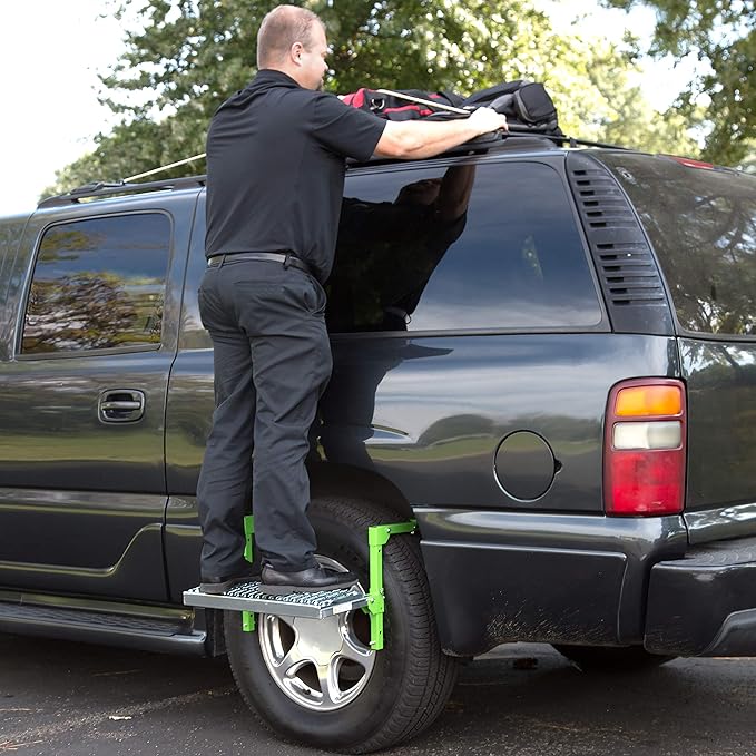 OEMTOOLS 24913B Tire Step, Truck Step for 9-13 Inch Wide Tires, Non-Slip, 300LB Capacity, Truck Accessories