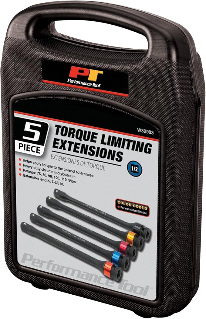 Performance Tool W32903 5-Piece Torque Limiting Extension Set