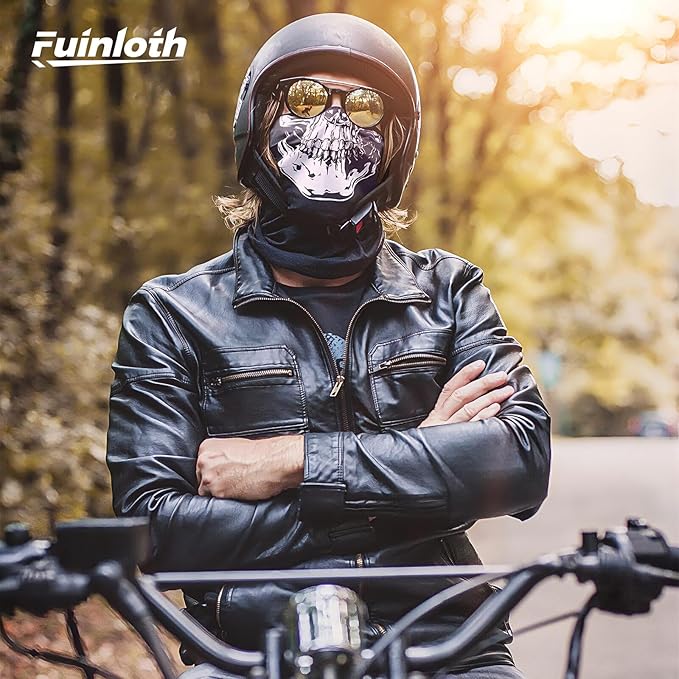 Fuinloth Balaclava Ski Mask, Motorcycle Cold Winter Scarf Windproof Warmth Neck Gaiter for Men/Women