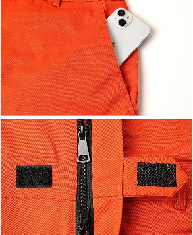 Mens Reflective Coverall Work Mechanics Coverall Work Suit Hi Vis Jumpsuit Bicolor Overalls