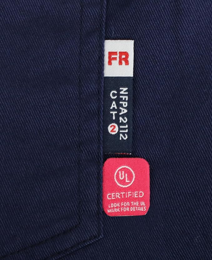 BOCOMAL FR Shirts Pearl Snaps Two Tone Plaid/Solid Flame Resistant Cotton Welding Shirt NFPA 2112 CAT 2