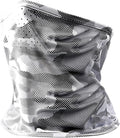 Summer UV Protection Cooling Neck Gaiter Face Clothing Neck Gaiter Mask Scarf Sunscreen Breathable(White/Black)