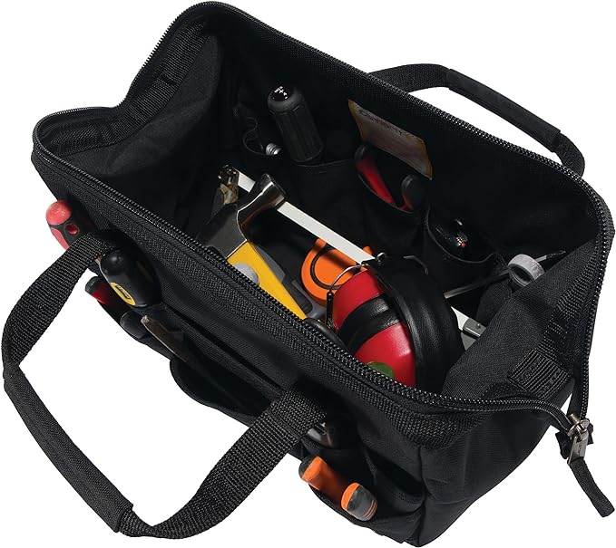 Carhartt Onsite Tool Bag, Durable Water-Resistant, Tool Storage Bag, Heavyweight, 14-Inch 26 Pocket, Black