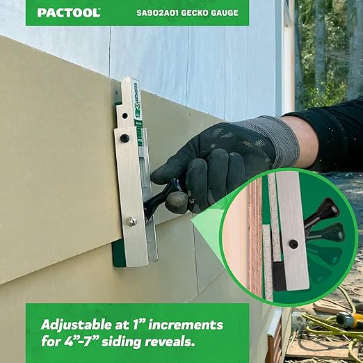 Pactool International Gecko Gauge Clamp For 7/16 In. Thick Composite Siding 2Pk