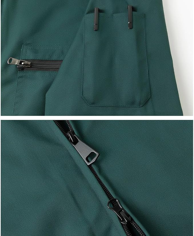 Men's Coveralls Mechanic Work Jumpsuit Multi Pockets Overalls Long Sleeve Workwear Coverall