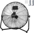 High Velocity Floor Fan - 20 Inch 3 Speeds Heavy Duty Metal Industrial Fan with Wall-Mounting System, 360 Degree Tilt, and Quiet Operation for Home, Office, Warehouse and Factory Use