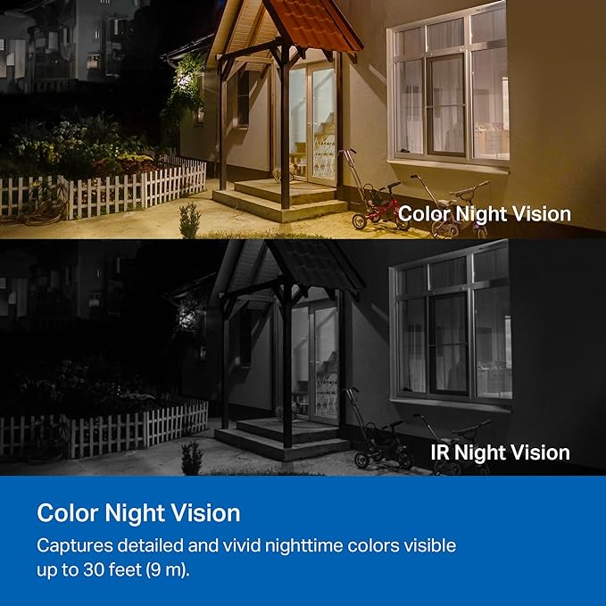 TP-Link 𝗧𝗮𝗽𝗼 Wireless Outdoor Security Camera, 1080P, Up to 180 Days of Battery Life, Free Person Detection, SD/Cloud Storage, Spotlight Color Night Vision, No Hub Needed, Works w/Alexa, Tapo C402