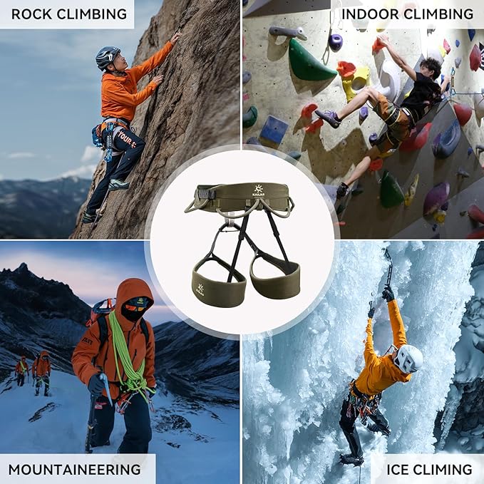 KAILAS Airo Rock Climbing Harness Men Roofing Harnesses Rescue Mountaineering Safety Belt Women Comfortable Lightweight
