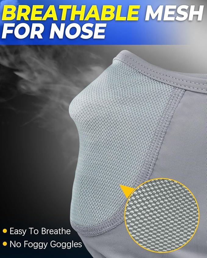 3 in 1 Summer Cooling Balaclava Hood Face Mask with Ear Loops Men Women Sun UV Protection Breathable Full Head Cover