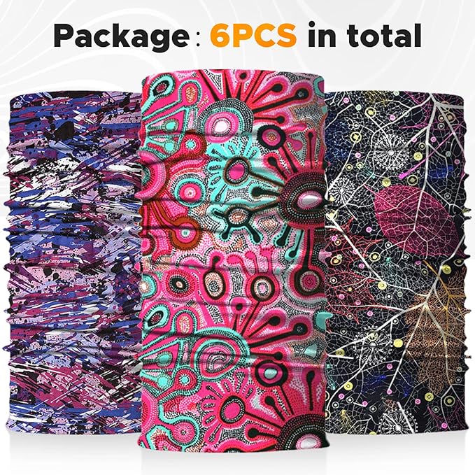 JOEYOUNG Headwear, Bandana, Neck Gaiter Head Wrap Headband Balaclava Magic Scarf