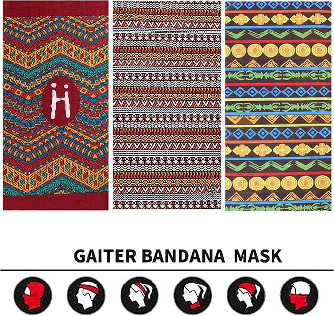 Neck Gaiter Face Cover Bandana Mask Scarf, Breathable Sun& Dust-proof for Cycling Running Fishing Hiking