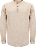 VATRENUS FR Shirts 4oz Lightweight Flame Resistant Henley 100% Cotton Men's Pre-Washed Fire Retardant Base Layer