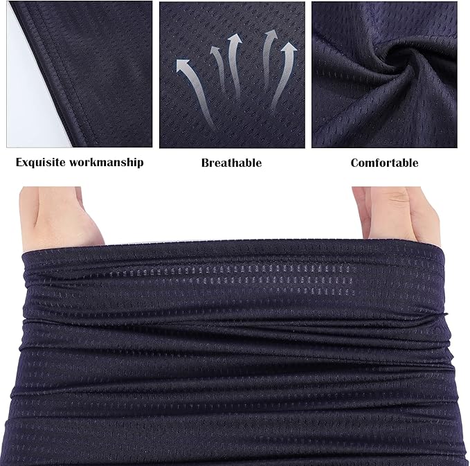 Geyoga Neck Gaiter Bandana Face Mask Summer UV Protection Cooling Breathable Face Mask Neck Scarf Balaclava for Men Women