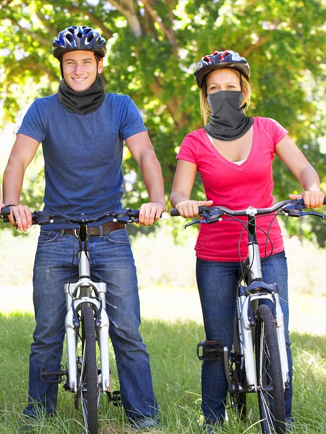 Geyoga Neck Gaiter Bandana Face Mask Summer UV Protection Cooling Breathable Face Mask Neck Scarf Balaclava for Men Women
