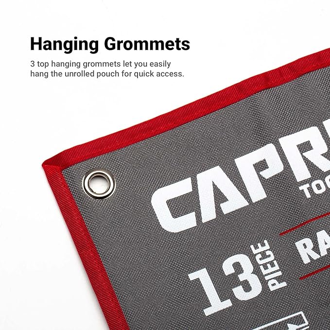 Capri Tools Wrench Roll Up Pouch Standard Pockets