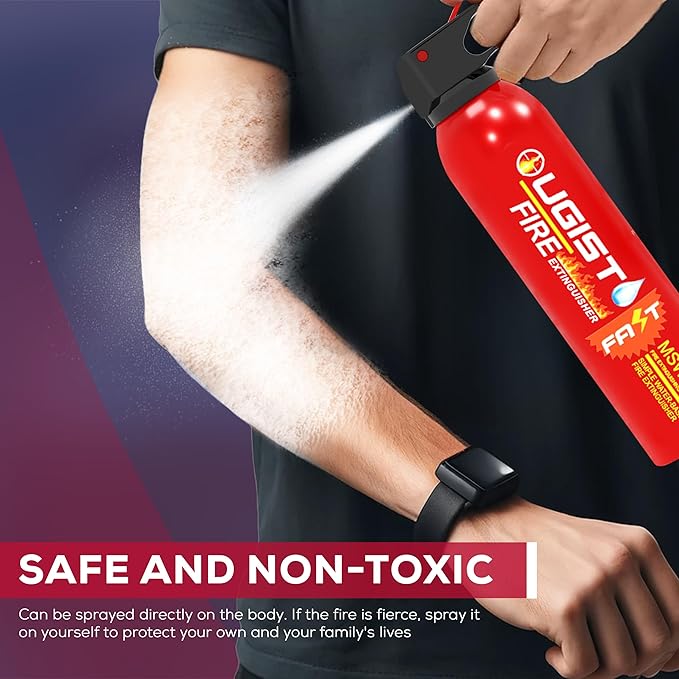 Fire Extinguisher for Vehicle & Home 620ml 4 Count, Car Fire Extinguishers, Prevent Re-lgnition, Best Suitable for Kitchen,The House Car Truck Boat Water-Based Mini Fire Extinguishers
