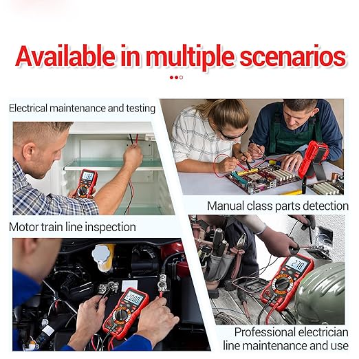 ANENG Multimeter with Backlit LCD,Ohm Volt Amp Meter,Non Contact Voltage Tester Measures DC AC Voltage,Current,NCV,Resistance,Continuity,Diodes,Electric Tools for Automotive Battery Test