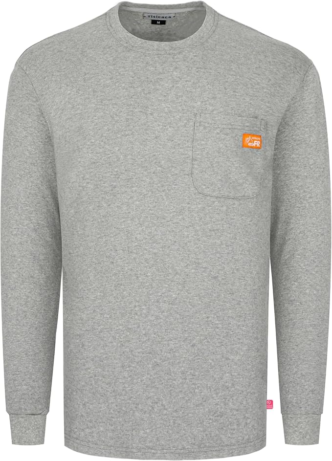 Titicaca FR Shirts Flame Resistant T Shirts 100% Cotton Men's Pre-Washed Fire Retardant T-Shirts