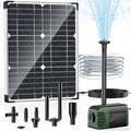 POPOSOAP Solar Water Pump Fountain,20W Solar Fountain Pump 320GPH Solar Powered Water Pump with Adjustable Flow, PVC Tubing and 16.4ft Cord Length for Ponds, Garden, Waterfall, Fish Pond