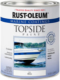 Rust-Oleum 396959 Marine Coatings Topside Paint, Quart, White